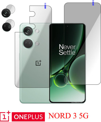 Cinzia Front and Back Tempered Glass for OnePlus Nord 3 5G(Pack of 3)