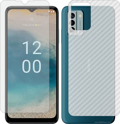 Mobling Front and Back Tempered Glass for NOKIA G22(Pack of 2)