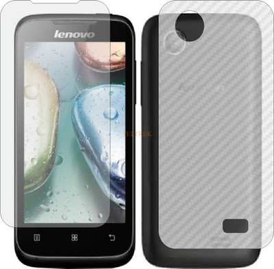 TELTREK Front and Back Tempered Glass for LENOVO A369I (Front Matte Finish & Back 3d Carbon Fiber)(Pack of 2)