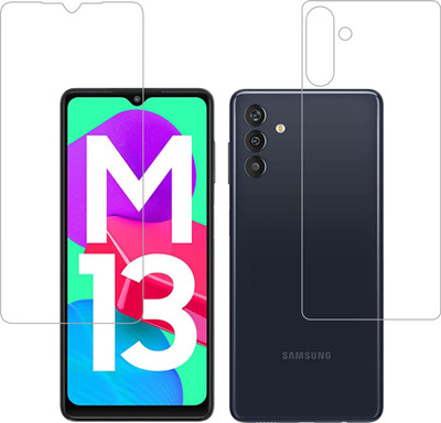 Vatsin Front and Back Tempered Glass for Samsung Galaxy M13(Pack of 2)