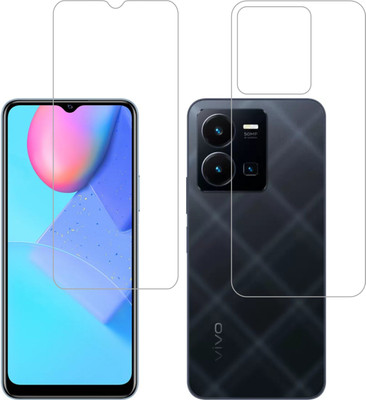 Vatsin Front and Back Tempered Glass for ViVO Y35(Pack of 2)
