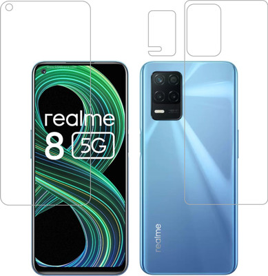 Vatsin Front and Back Tempered Glass for Realme 8 5G(Pack of 3)