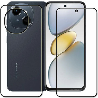 tombik Front and Back Tempered Glass for 5cq-Tecno Spark Go 1-fb(Pack of 2)