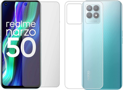 4 YARDS Front and Back Tempered Glass for Realme Narzo 50 5G (Matte Finish)(Pack of 1)