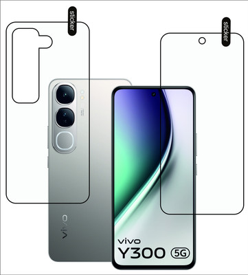 MOBKAVACH Front and Back Tempered Glass for Vivo Y300 5G(Pack of 2)