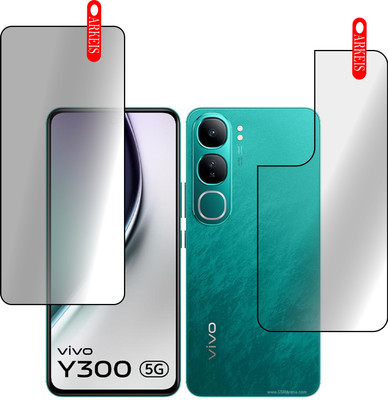 ARKEIS Front and Back Tempered Glass for vivo Y300 5G(Pack of 2)