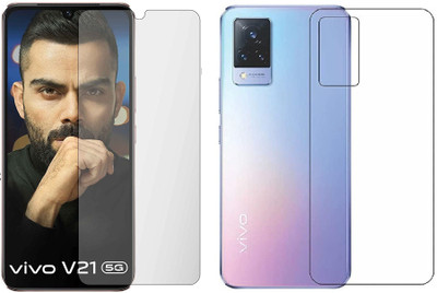 4 YARDS Front and Back Tempered Glass for Vivo V21 5G (Matte Finish)(Pack of 1)