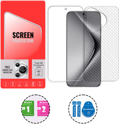 ARBAN Front and Back Tempered Glass for Huawei Pura 70 Pro+ 5G (1 FREE CAMERA LENS) WITH FRONTBACK SCREEN PROTECTOR(Pack of 1)