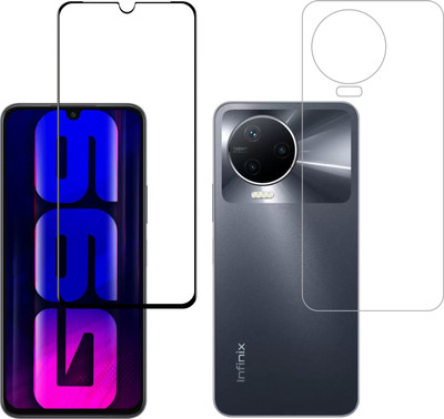 Vatsin Front and Back Tempered Glass for Infinix Note 12 Pro(Pack of 2)
