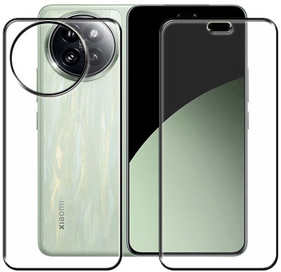 tombik Front and Back Tempered Glass for 57xa-Xiaomi 14 Civi-fb(Pack of 2)