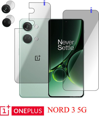 Cinzia Front and Back Tempered Glass for OnePlus Nord 3 5G(Pack of 3)