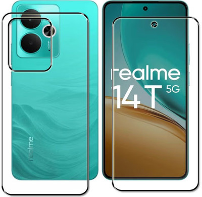 tombik Front and Back Tempered Glass for 2ga-Realme 14T-fb(Pack of 2)