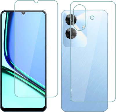 Vatsin Front and Back Tempered Glass for Realme Narzo N61(Pack of 2)