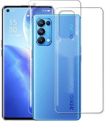 MUTAALI Front and Back Tempered Glass for Oppo Reno5 Pro 5G(Pack of 1)