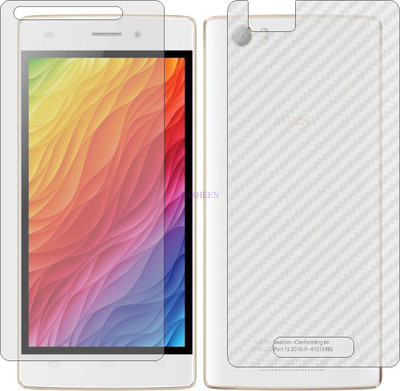 Fasheen Front and Back Tempered Glass for INTEX ACE MINI (Front Matte Finish & Back 3d Carbon Fiber)(Pack of 2)