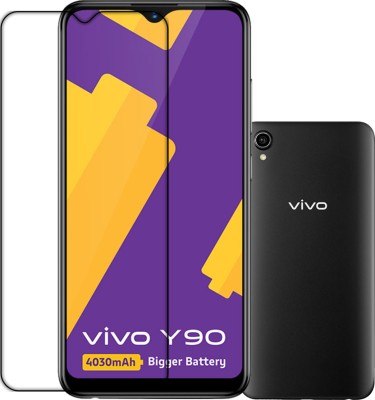 MUTAALI Front and Back Tempered Glass for VIVO Y90(Pack of 1)