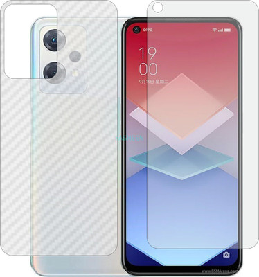 Fasheen Front and Back Tempered Glass for OPPO PGGM10 (Front Matte Finish & Back 3d Carbon Fiber)(Pack of 2)