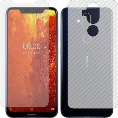 MOBART Front and Back Tempered Glass for NOKIA TA 1121 NOKIA 8.1(Pack of 2)