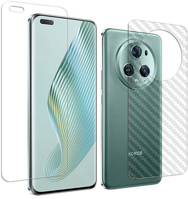 SOMTONE Front and Back Tempered Glass for Honor Magic5 Pro FRONT BACK(Pack of 1)