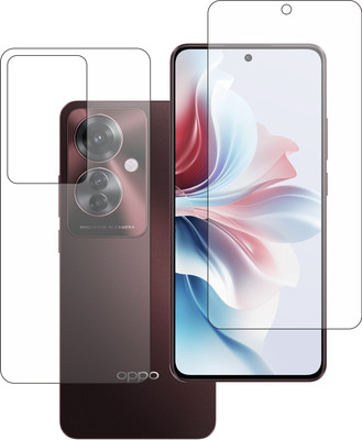 DORADO SHIELD Front and Back Tempered Glass for oppo F25 pro 5g(Pack of 2)