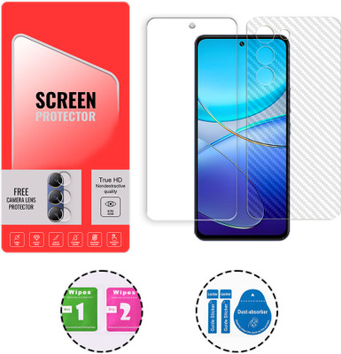 ARBAN Front and Back Tempered Glass for vivo Y100 4G (1 FREE CAMERA LENS) WITH FRONTBACK SCREEN PROTECTOR(Pack of 1)