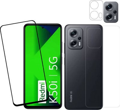 Ten To 11 Front and Back Tempered Glass for MI Redmi K50i(Pack of 3)