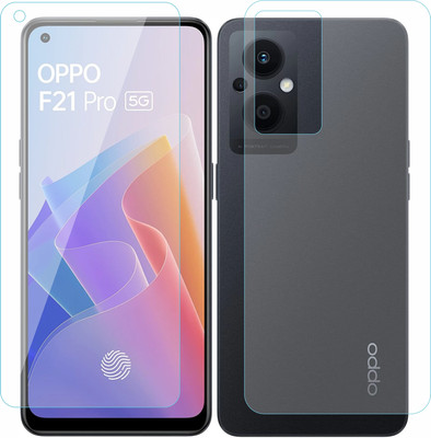 Clickbit Front and Back Tempered Glass for OPPO F21 PRO 5G(Pack of 2)