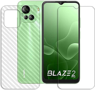 MUTAALI Front and Back Tempered Glass for Lava Blaze 2 Pro(Pack of 1)
