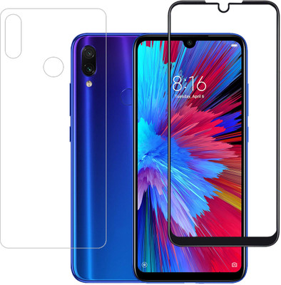 YOGKREETI Front and Back Tempered Glass for Redmi Note 7s(Pack of 2)