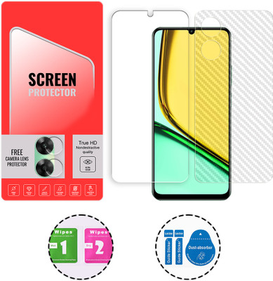 ARBAN Front and Back Tempered Glass for Realme C61 4G (1 FREE CAMERA LENS) WITH FRONTBACK SCREEN PROTECTOR(Pack of 1)