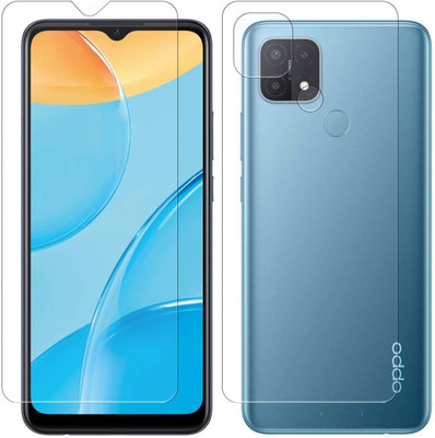 PR SMART Front and Back Tempered Glass for Oppo A15(Pack of 2)
