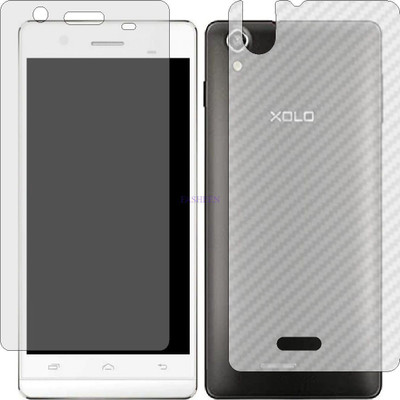Fasheen Front and Back Tempered Glass for XOLO A1010 (Front Matte Finish & Back 3d Carbon Fiber)(Pack of 2)