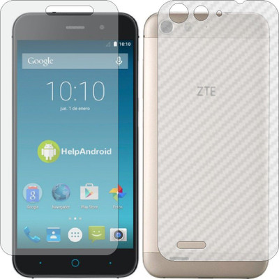 MOBART Front and Back Tempered Glass for ZTE BLADE V6(Pack of 2)