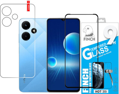 Olonga Front and Back Tempered Glass for INFINIX HOT 30i(Pack of 2)