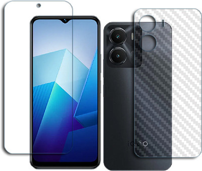 MUTAALI Front and Back Tempered Glass for iQOO Z7i(Pack of 1)