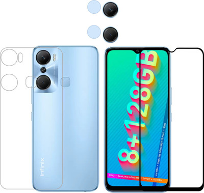Ten To 11 Front and Back Tempered Glass for Infinix Hot 12 Pro(Pack of 3)