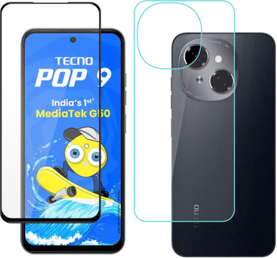 Ten To 11 Front and Back Tempered Glass for Tecno Pop 9 4G(Pack of 2)