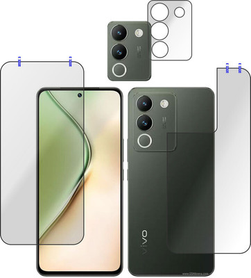 Cinzia Front and Back Tempered Glass for vivo Y200 5G(Pack of 3)