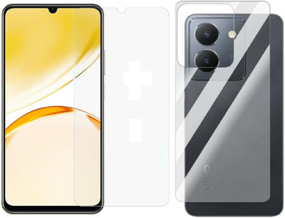 NEMIZI Front and Back Tempered Glass for Vivo Y36(Pack of 2)