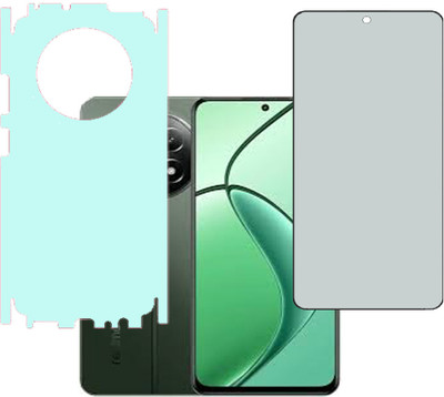 VAYUVAULT Front and Back Tempered Glass for Realme 12x, Realme 12x 5G(Pack of 2)