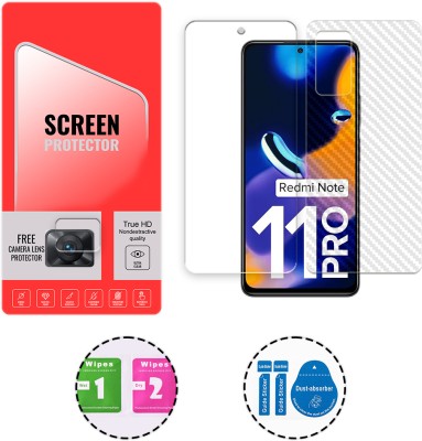 ARBAN Front and Back Tempered Glass for Xiaomi Redmi Note 11 Pro 4G (1 FREE CAMERA LENS) WITH FRONTBACK SCREEN PROTECTOR(Pack of 1)