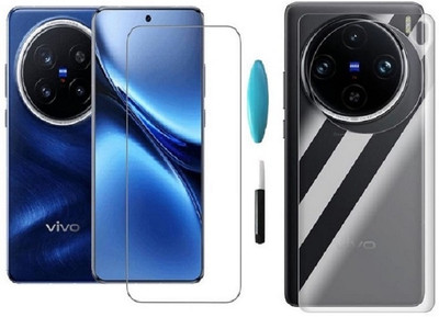 BRENZZ Front and Back Tempered Glass for vivo X200 Pro 5G(Pack of 1)
