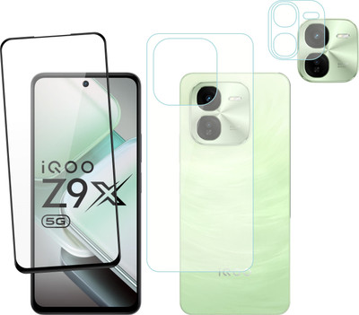 Ten To 11 Front and Back Tempered Glass for iQOO Z9X 5G, iQOO Z9X 5G [With Rear Camera Lens Guard](Pack of 3)