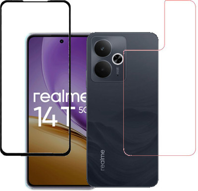 ojucase Front and Back Tempered Glass for Realme 14T(Pack of 1)