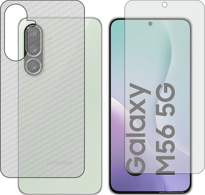 Fasheen Front and Back Tempered Glass for Samsung Galaxy M56(Pack of 2)