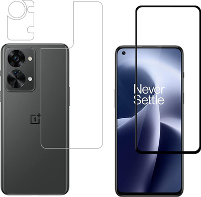 Vatsin Front and Back Tempered Glass for OnePlus Nord 2T 5G(Pack of 3)
