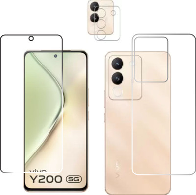 chakoor Front and Back Tempered Glass for vivo Y200 5G(Pack of 3)