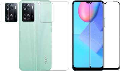 Vatsin Front and Back Tempered Glass for Oppo A57(Pack of 3)