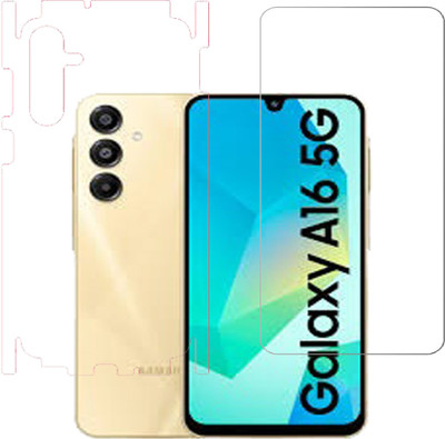VAYUVAULT Front and Back Tempered Glass for Samsung Galaxy A16 5G(Pack of 2)