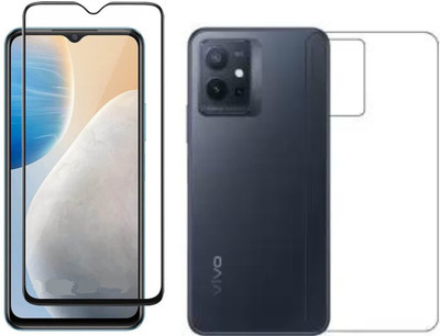 MagicalTech Front and Back Tempered Glass for Vivo T1 5G, Front Tempered & Back Flexible Guard (pack of 2)(Pack of 1)